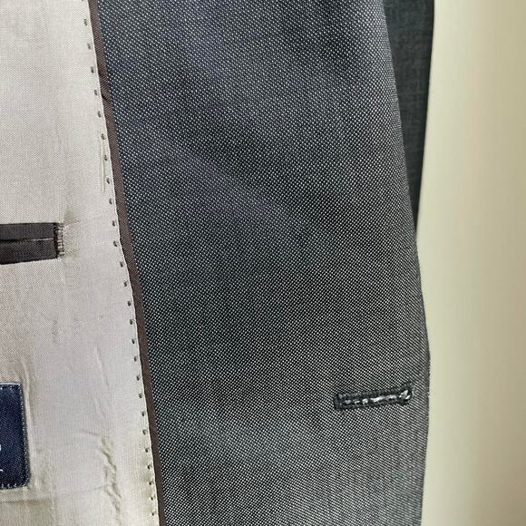 Paul Smith Reda Super 110s Wool Blazer Charcoal Gray 56 - Picture 6 of 7